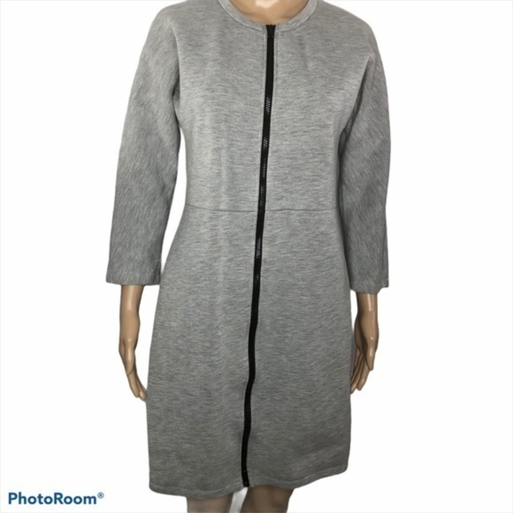 Kate Spade Saturday gray scuba dress EUC